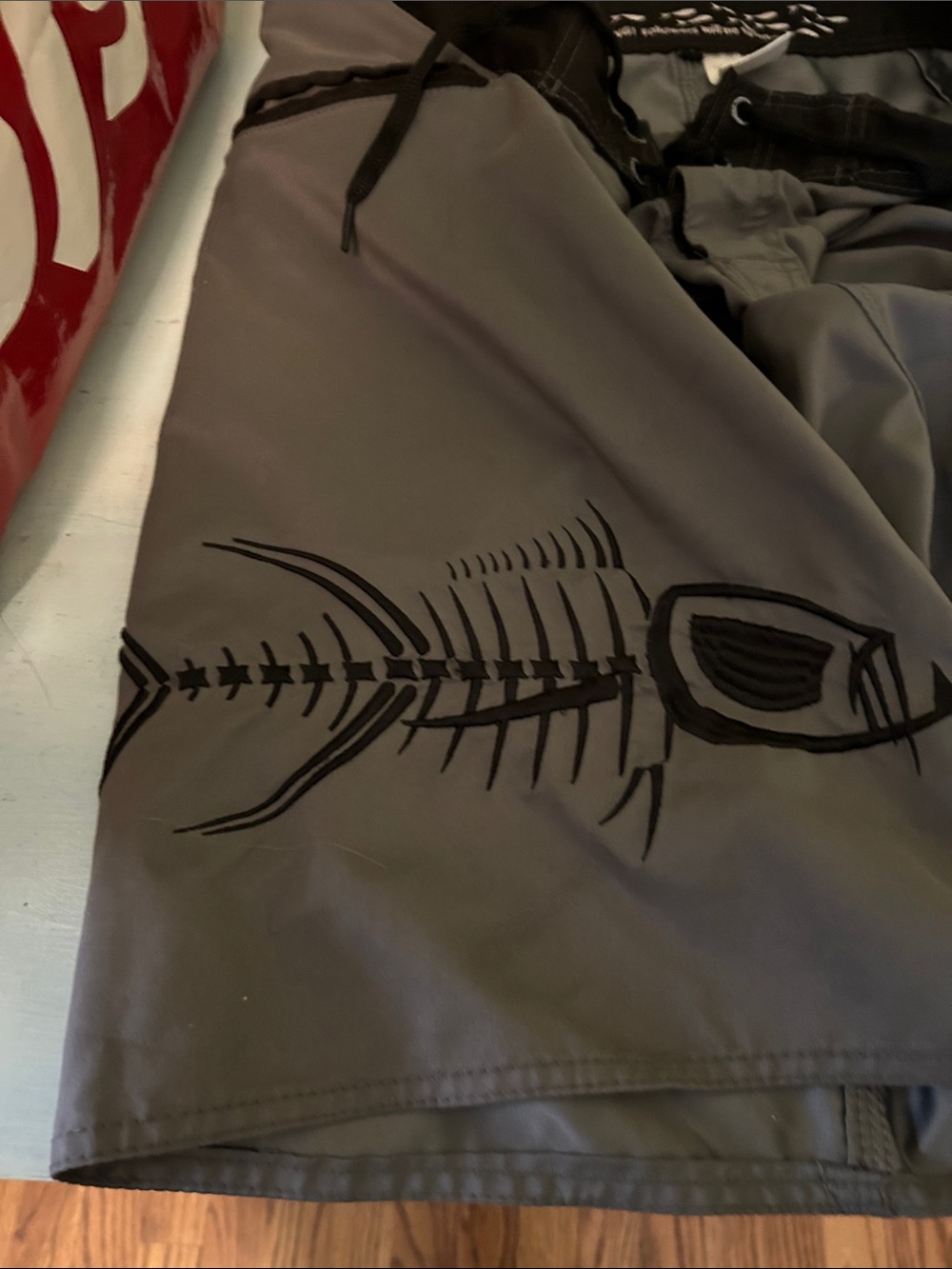 Gray Tormentor Boardshorts with Black Waistband